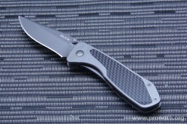   Buck Lux - Carbon Fiber, 420HC Steel, Titanium Nitride Blade, Stainless Steel / Carbon Fiber Handle