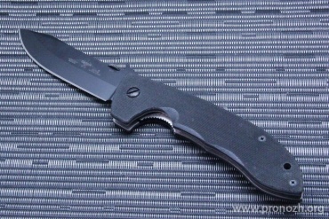   Emerson  Super CQC-8 (Close Quarters Combat - Model 8), DLC Coated Blade, Black G-10 Handle