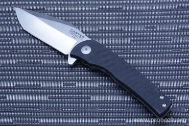   Ontario Carter Trinity, Aus-8 Steel, Satin Finish Blade, Black G-10 / Titanium Handle