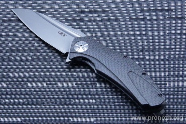   Zero Tolerance 0777, Stonewashed Blade, Bohler M390 Microclean Steel, Carbon Fiber Handle