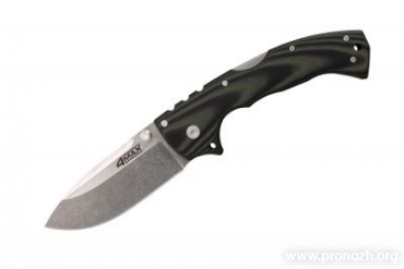   Cold Steel 4-Max Elite, Stonewash Blade, Crucible CPM S35VN Steel, Green / Black G10 Handles