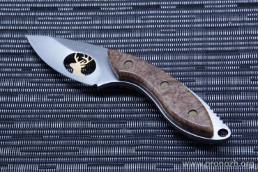   Alpha Hunter Mini, 420HC Steel, Spalted Maple Handle