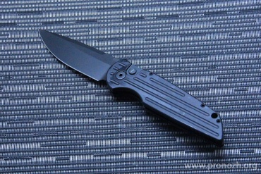    Pro-Tech TR-3 Swat, DLC Coated Blade, Black Aluminum handle with grooves  