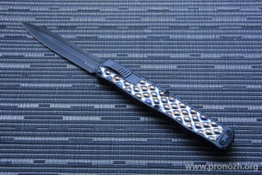      Heretic Knives Cleric II D/E, Flamed Titanium Inlays, DLC Blade, MagnaCut Steel