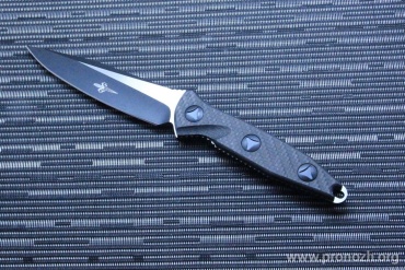   Microtech Socom Alpha  Marfione Custom, Two-Tone DLC  Blade,Carbon Fiber Handle