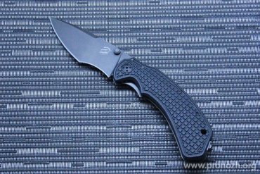   Bastinelli Creations Alpha 1 Folder Knife, Black 3D G10 Handle