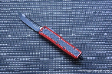      Microtech Daytona T/E, Signature Series Red Standard Bubble Inlay