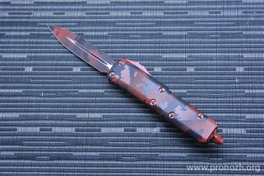      Microtech UTX- 85 D/E,Signature Series Red Camo Standard