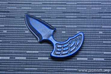   Heretic Knives Sleight Modular Push Dagger Battleworn Blue Blade 