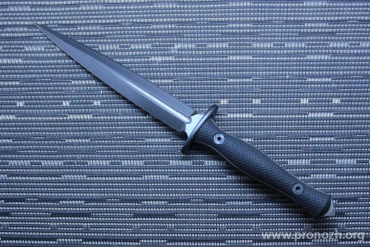   ANV Knives M500 Anthropoid, Elmax Steel, DLC Coating Blade, Black G-10 Handle
