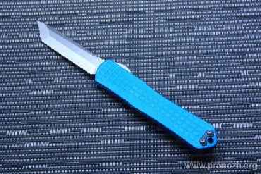     Heretic Knives Manticore-X Tanto, Stonewash Blade, Turquoise Grenade Grip Handle