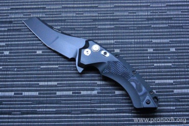 �������� ��� Hogue X5 3.5"  Wharncliffe Flipper, Black Blade, Black Aluminum Handle / G-Mascus G10 Insert