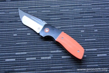 �������� ��� Begg Knives One, Satin Finish Blade, VG-10 Steel, Stainless Steel / Orange G-10 Handle