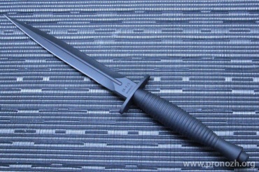 ������������� ��� Spartan Blades Ronin F/S Dagger, PVD Coating Blade, Black Stainless Steel Handle, Black Kydex Sheath