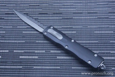      Microtech Dirac Delta D/E, Stonewashed Full Serrated