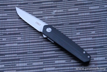   CRKT  Cuatro IKBS Flipper, Bead Blast Blade, Black G-10 Handle