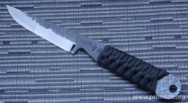 Нож Maruyoshi Hunting YA-1, Shirogami San-Mai, wrapped with Black Tsuka-Maki