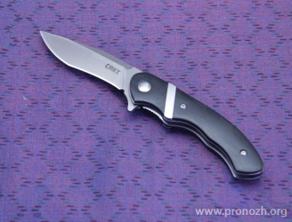   CRKT Snarky Flipper, Satin Finish Blade, Black POM Handle