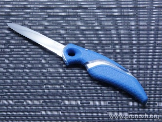 Филейный нож  Cuda 3" Titanium Bonded, Serrated Net Knife with Sheath