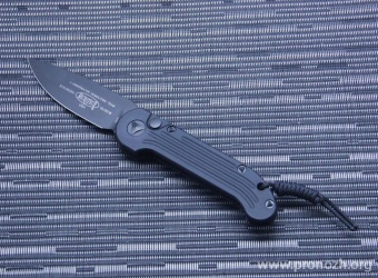    Microtech  Large UDT Tactical (Underwater Demolition Team), Black Aluminum Handles, Black Blade