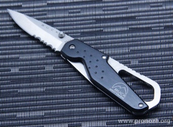   Buck Short Approach, Satin Finish 420HC Steel, Black Aluminium Handle