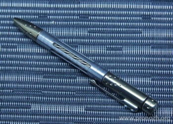 Тактическая ручка Lion Steel Nyala, Damasteel (Dense Twist) / Bronze Shine Titanium