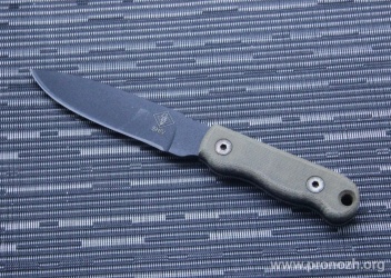   Ontario Ranger Shiv, Black Canvas Micarta Handles