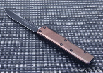 Автоматический складной нож фронтального выброса Microtech UTX-85 S/E, Copper Top Standard