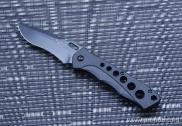   Camillus Rage, Carbonitride Titanium, 440A Steel, GRN Handle