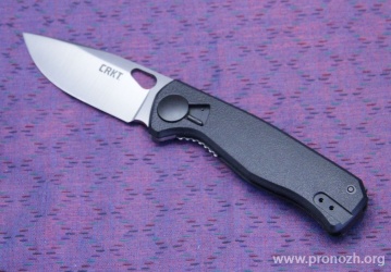   CRKT HVAS, Satin Finish Bladel, Black GRN Handles - Field Strip Technology