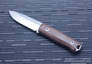   Lion Steel B40 Bushcraft, Stonewashed Blade, Santos Wood Handle