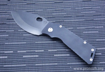    Medford Knife & Tool TFF-1 (Tactical Fighting Folder), PVD-Coated Blade, D2 Tool Steel, Black Anodized Aluminium Handle