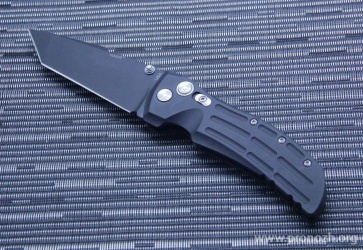   Hogue EX-01 4" Tanto Manual, Black Blade, Black Aluminum Handle