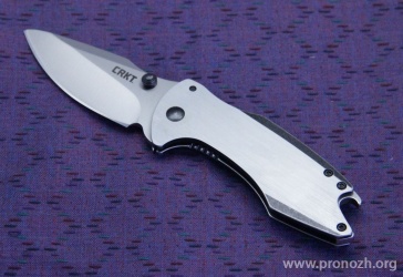   CRKT Largo, Satin Finish Blade, Stainless Steel Handle