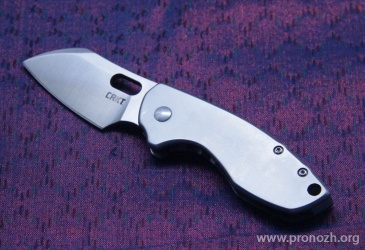   CRKT Pilar, Satin Finish Blade, Bead Blast Stainless Steel Handle