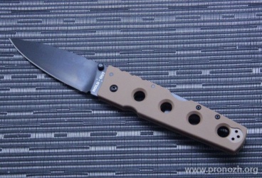   Cold Steel  Hold Out II, DLC-Coating Blade, Carpenters CTS XHP Steel, CoyoteTan G-10 Handles