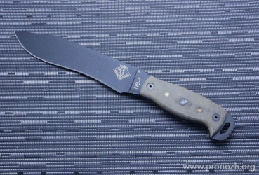   Ontario NS-7 Black Micarta Handle, Fluorescent Drops