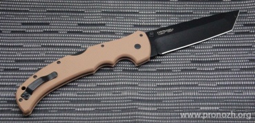   Cold Steel XL Recon 1, Carpenters CTS   XHP Steel,  DLC Coating Blade,  Coyote Tan G-10 Handles