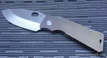    Medford Knife & Tool TFF-1 (Tactical Fighting Folder), Stonewash Blade, Crucible CPM S35VN Steel, Bronze Anodized Titanium Handle