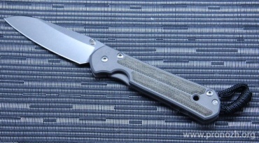   Chris Reeve Large Sebenza 21 Insingo Blade, Black Canvas Micarta Inlays