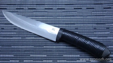    Maruyoshi  Hand Crafted, Shirogami Core Forged with Nickel Damascus, wrapped with Black Fuji-Maki (Wisteria Vine)