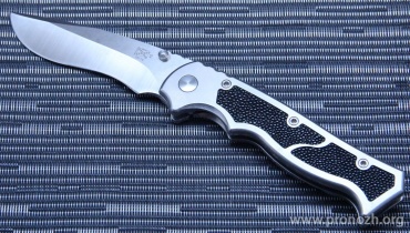 Складной нож  Brend Knives   Custom  Marauder Clip Point, Hand Ground Satin Blade, Titanium with Stingray Inserts Handle