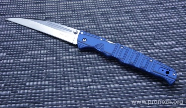   Cold Steel  Frenzy II, Carpenter CTS  XHP Steel, Blue/Black G10 Handles