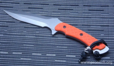   Spartan Blades Ares (Stonewash Blade, Orange Micarta Handle, Black Nylon Sheath)