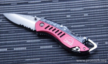   Buck Summit, Satin Finish 420HC Steel, Red Aluminium Handle