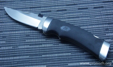Складной нож  Katz Cheetah Clip Point, Kraton Handle, Leather Sheath