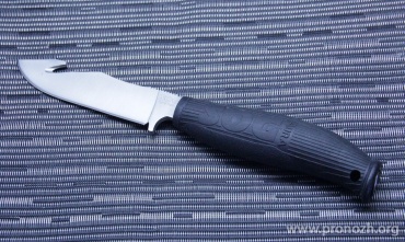 Фиксированный нож SOG Aura Hunting, Satin Finish Blade with Gut Hook, Rubber  GRN Handle