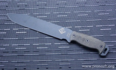   Ontario RD-9, Black Canvas Micarta Handles