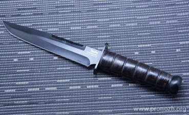   LINDER SOLINGEN  Commander, Black Blade, Leather Handle, Leather Sheath