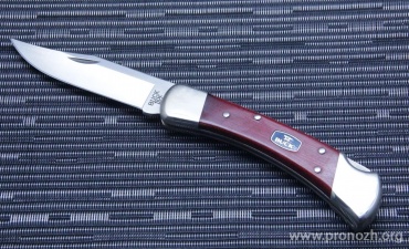   Buck Folding Hunter, Chairman Series, Satin Finish 420HC Steel, Cherry Dymondwood Handle 